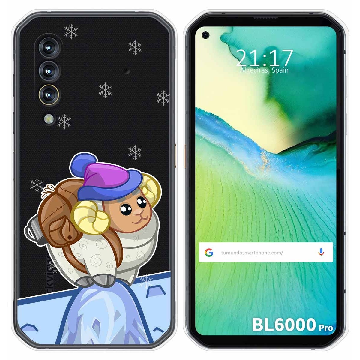Funda Gel Transparente para Blackview BL6000 Pro diseño Cabra Dibujos