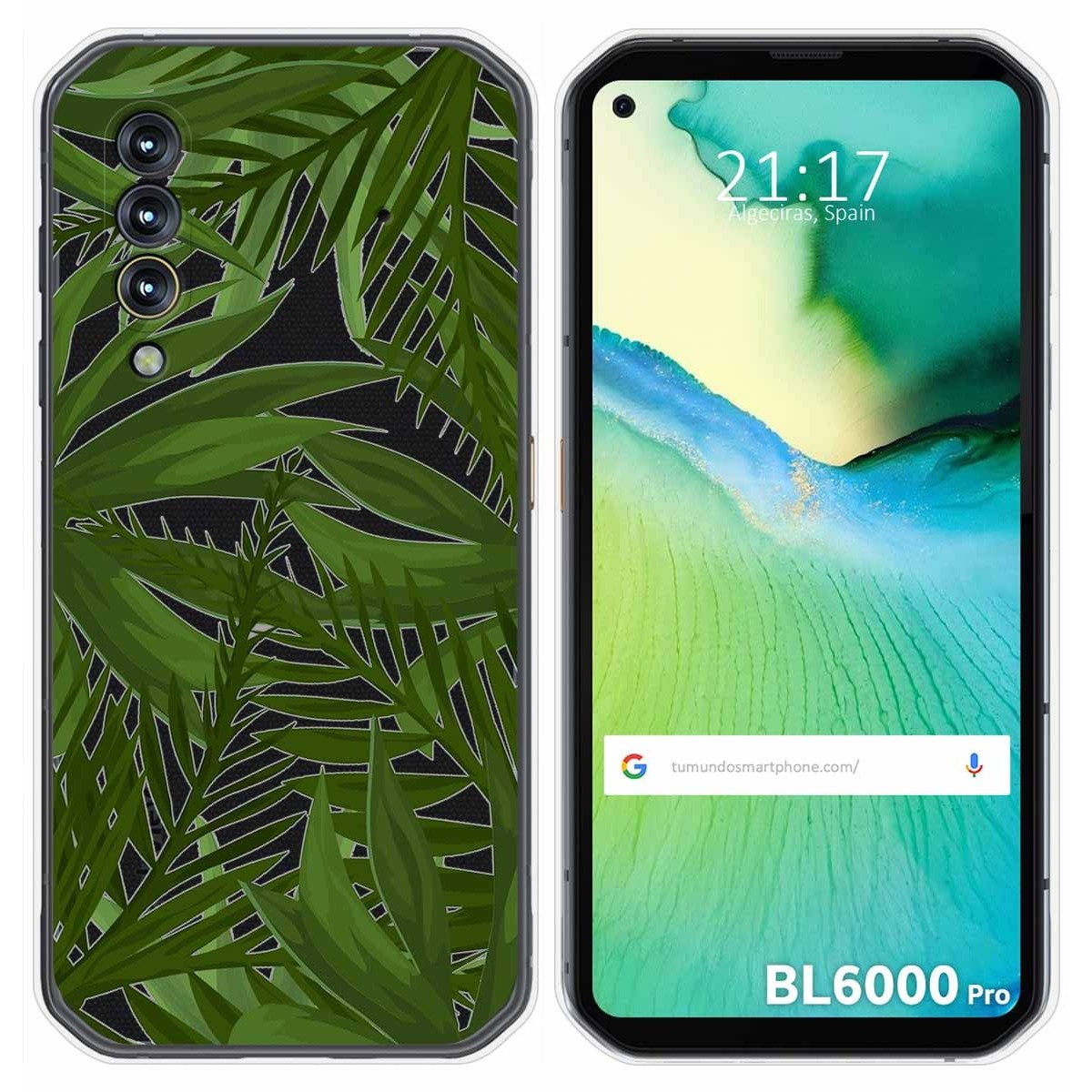 Funda Gel Transparente para Blackview BL6000 Pro diseño Jungla Dibujos