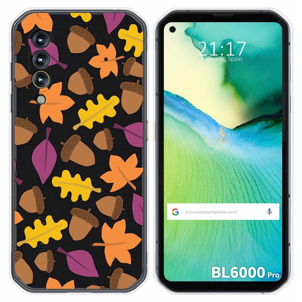 Funda Gel Transparente para Blackview BL6000 Pro diseño Otoño Dibujos