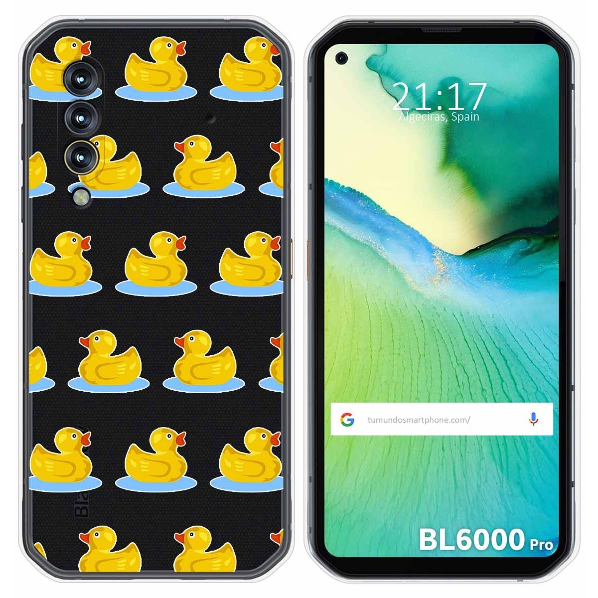 Funda Gel Transparente para Blackview BL6000 Pro diseño Pato Dibujos