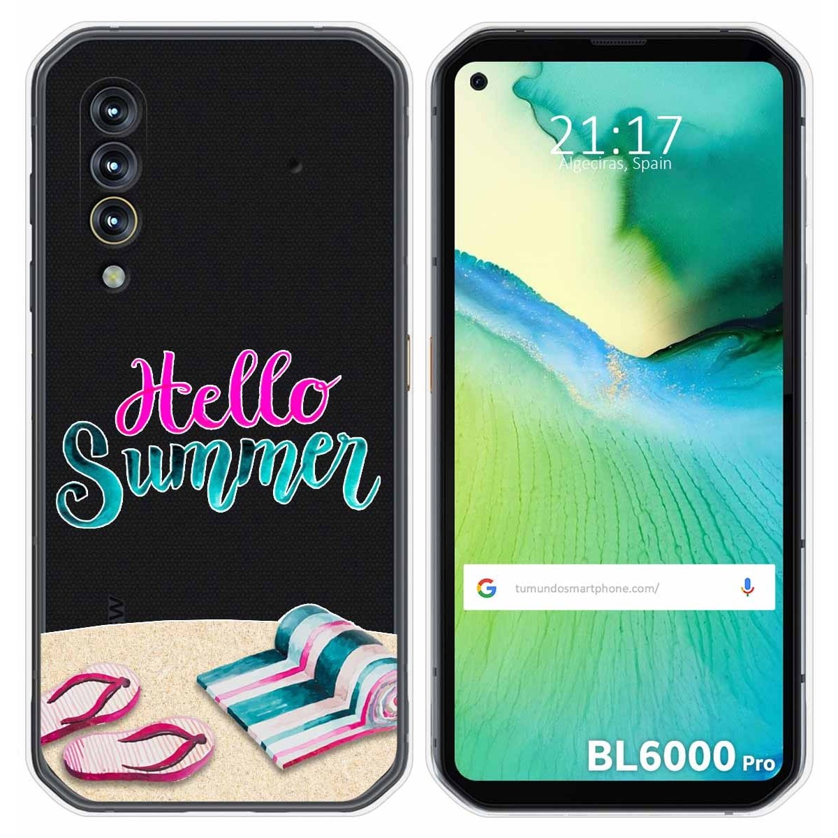Funda Gel Transparente para Blackview BL6000 Pro diseño Summer Dibujos