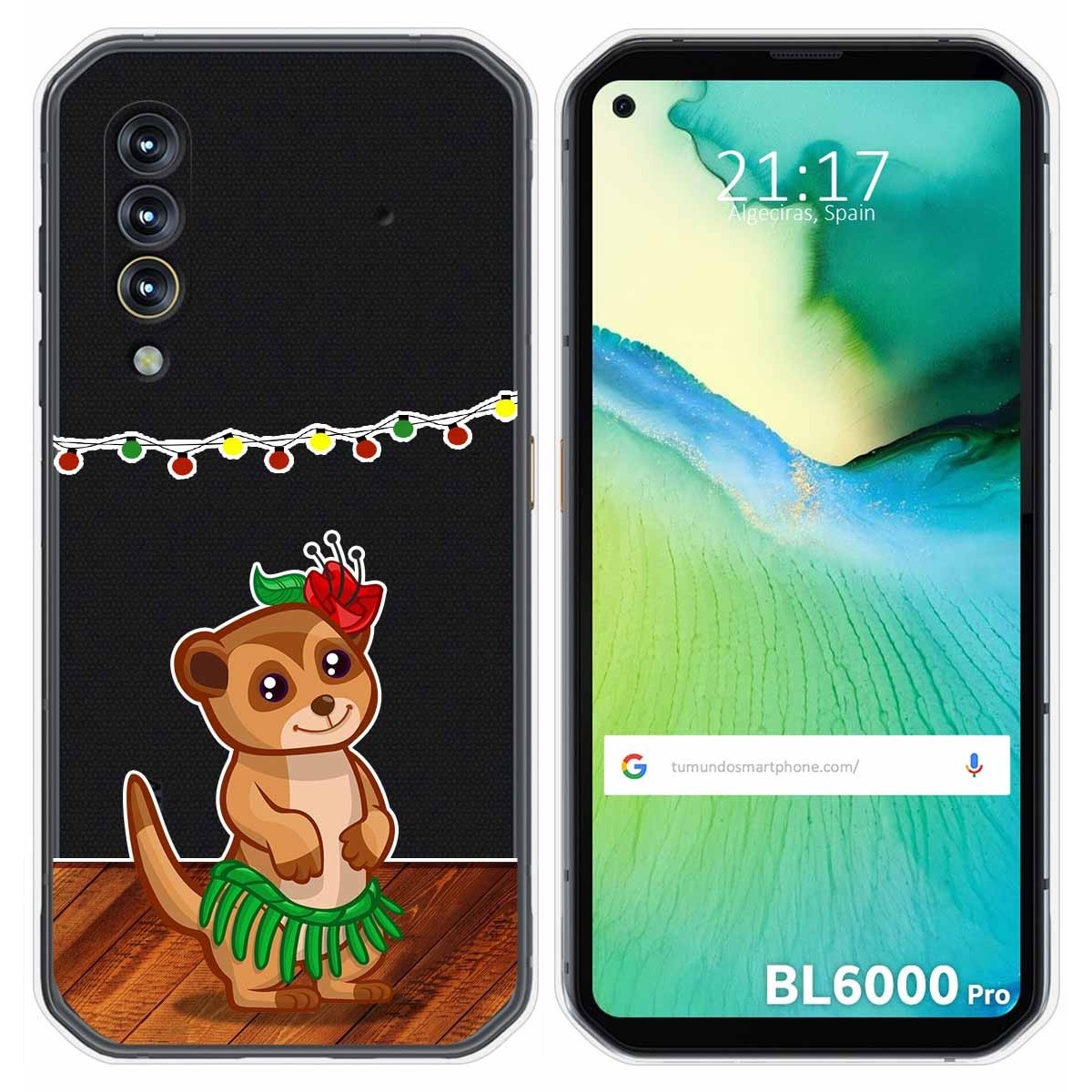 Funda Gel Transparente para Blackview BL6000 Pro diseño Suricata Dibujos
