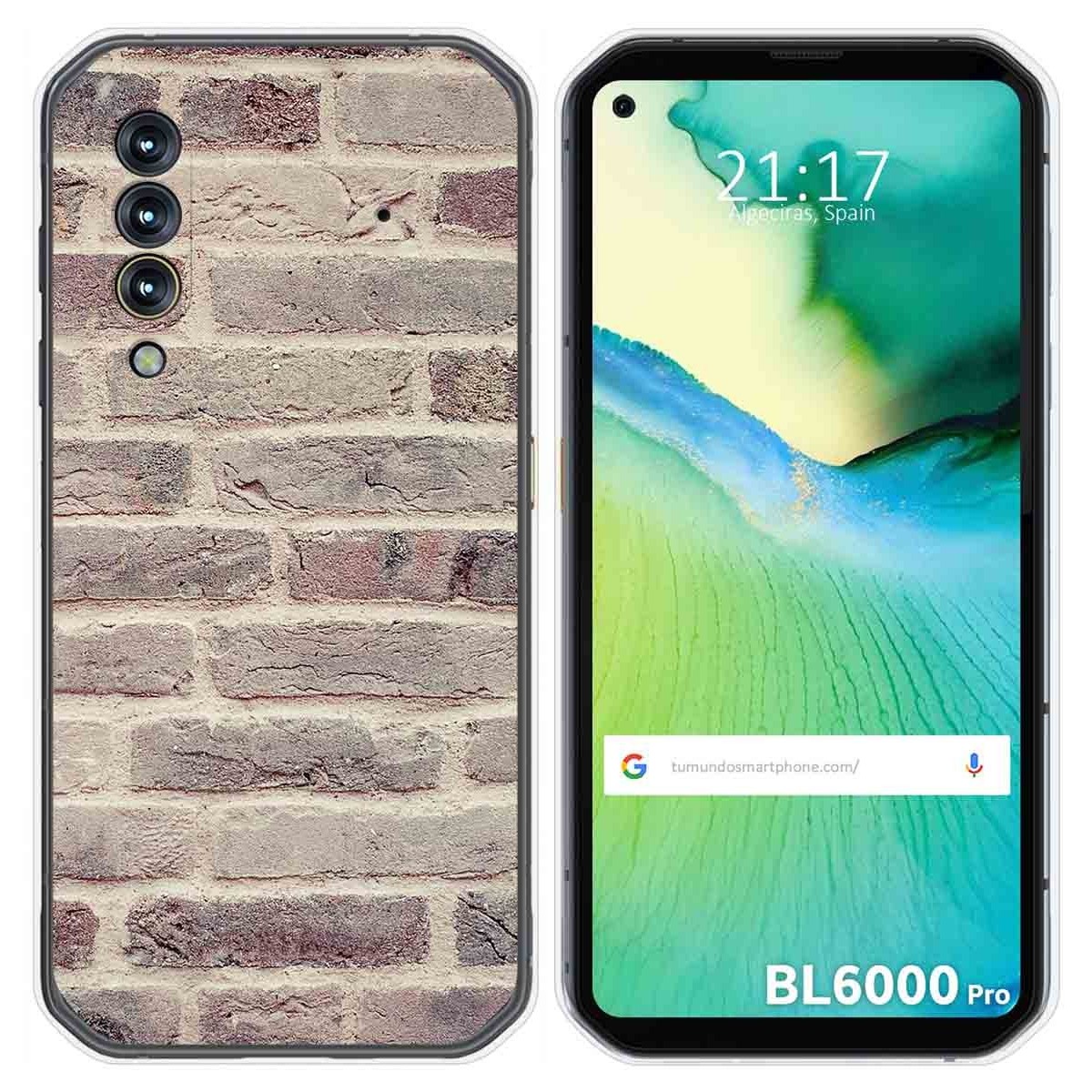 Funda Gel Tpu para Blackview BL6000 Pro diseño Ladrillo 01 Dibujos