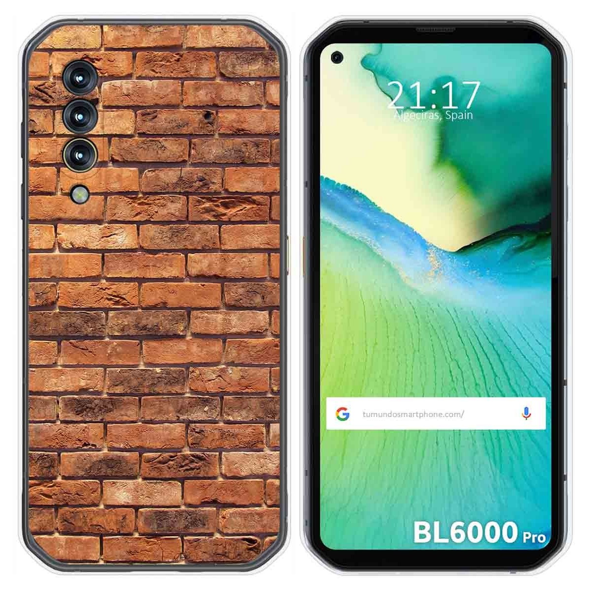 Funda Gel Tpu para Blackview BL6000 Pro diseño Ladrillo 04 Dibujos