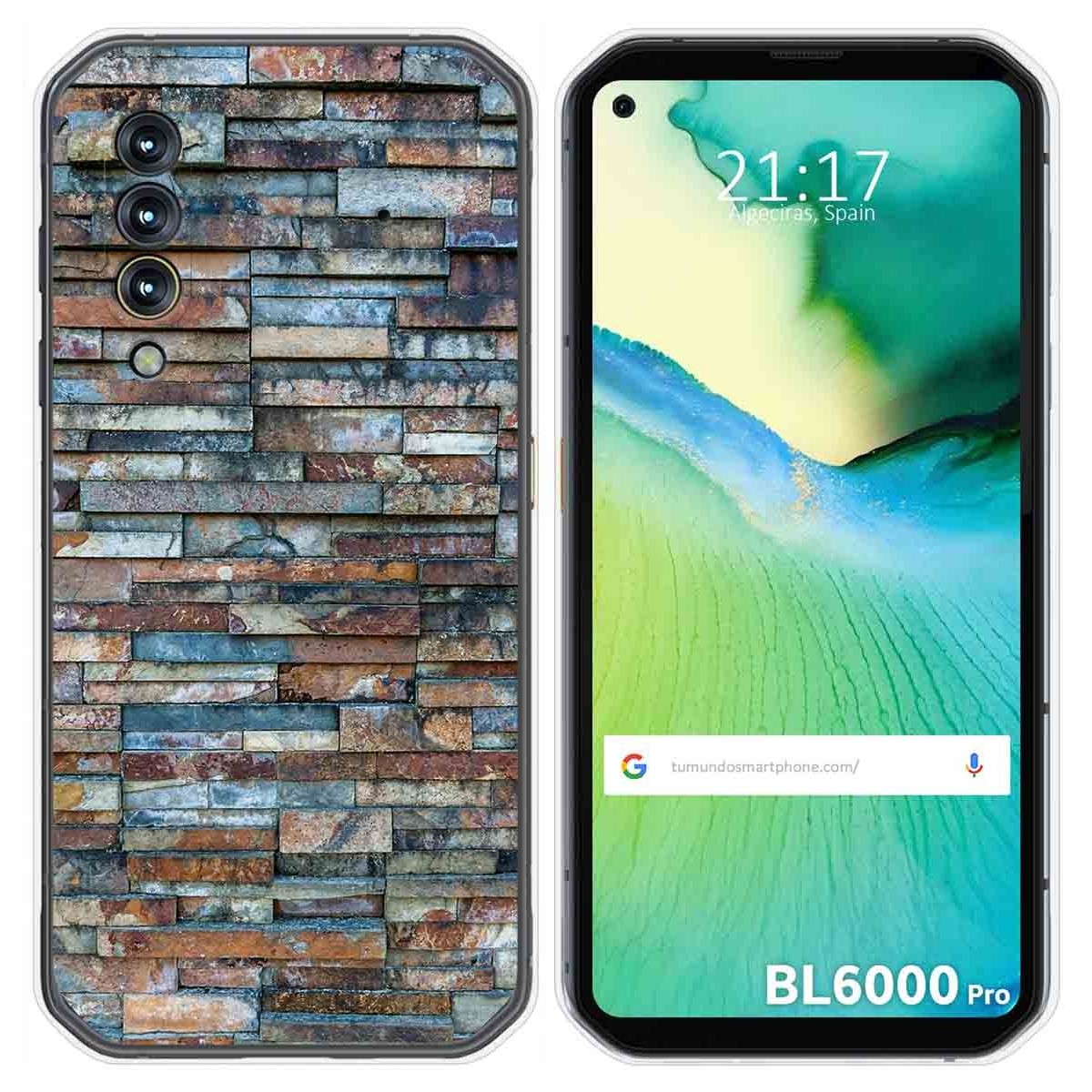 Funda Gel Tpu para Blackview BL6000 Pro diseño Ladrillo 05 Dibujos