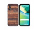 Funda Gel Tpu para Blackview BL6000 Pro diseño Madera 03 Dibujos