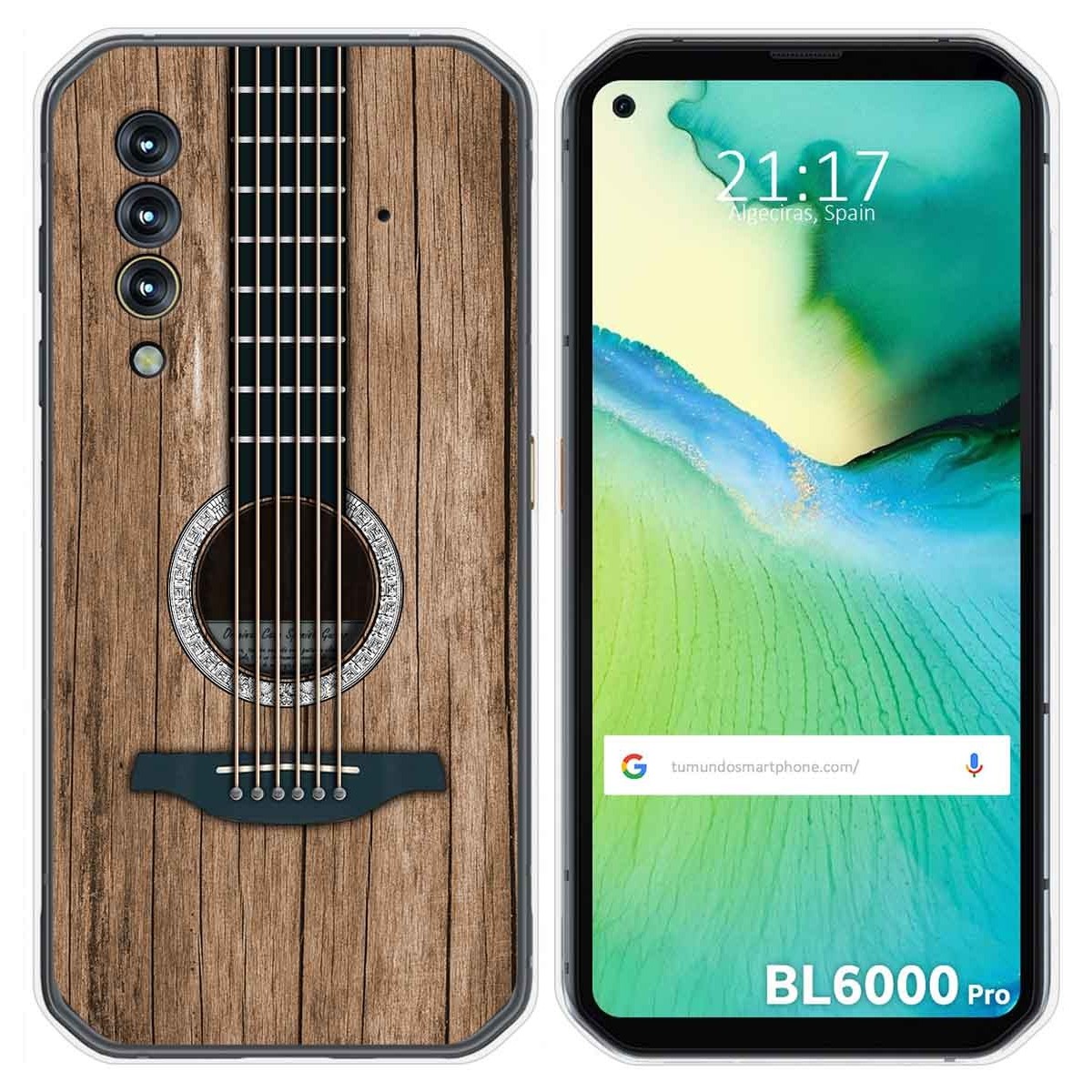 Funda Gel Tpu para Blackview BL6000 Pro diseño Madera 11 Dibujos