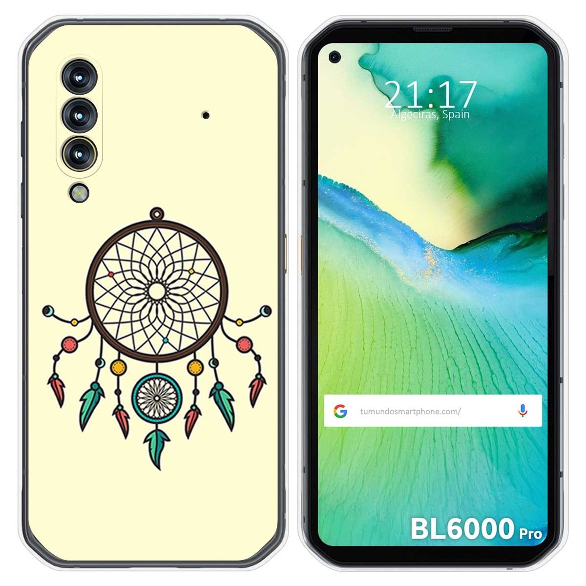 Funda Gel Tpu para Blackview BL6000 Pro diseño Atrapasueños Dibujos