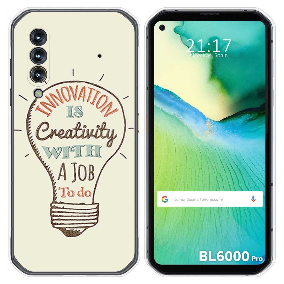 Funda Gel Tpu para Blackview BL6000 Pro diseño Creativity Dibujos