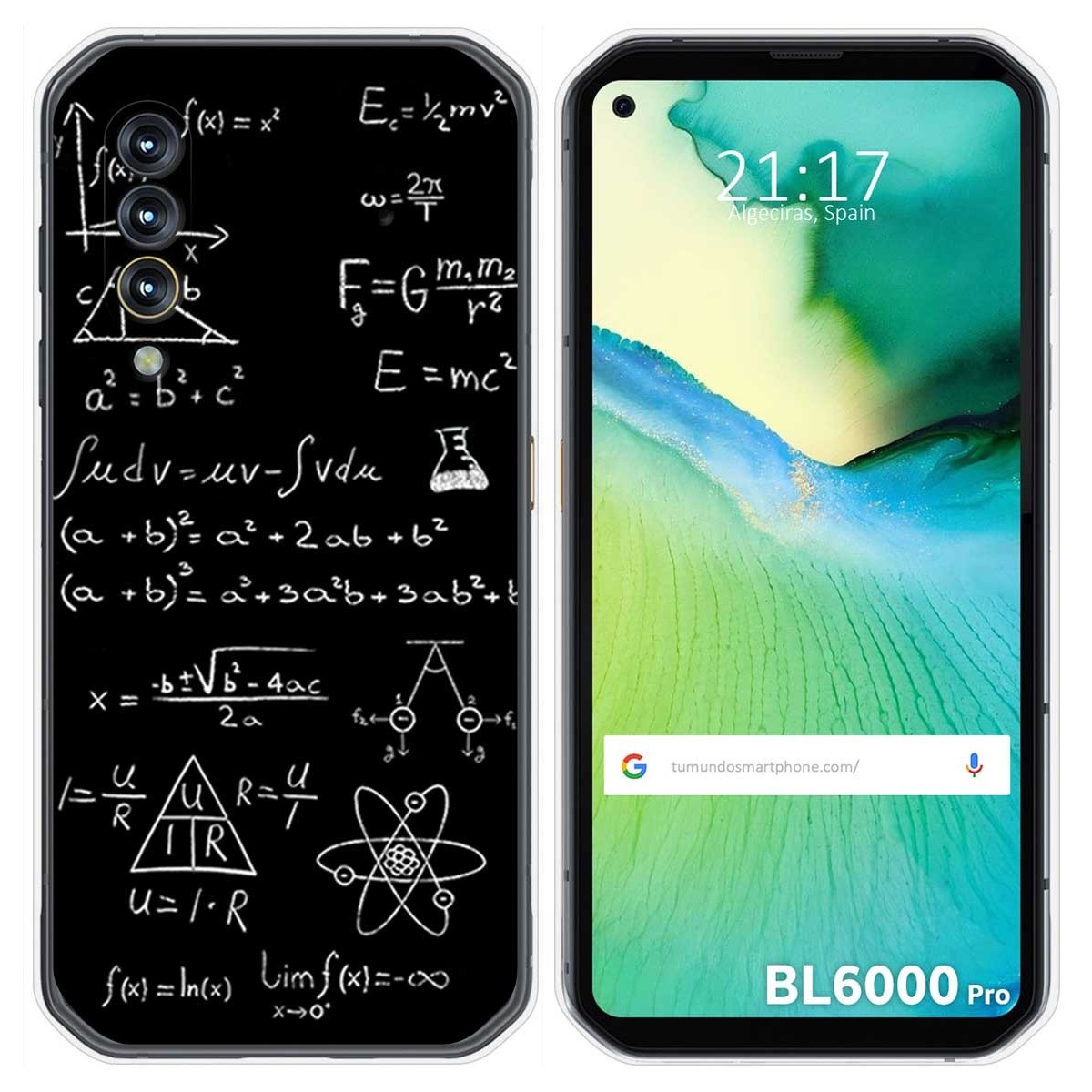 Funda Gel Tpu para Blackview BL6000 Pro diseño Formulas Dibujos