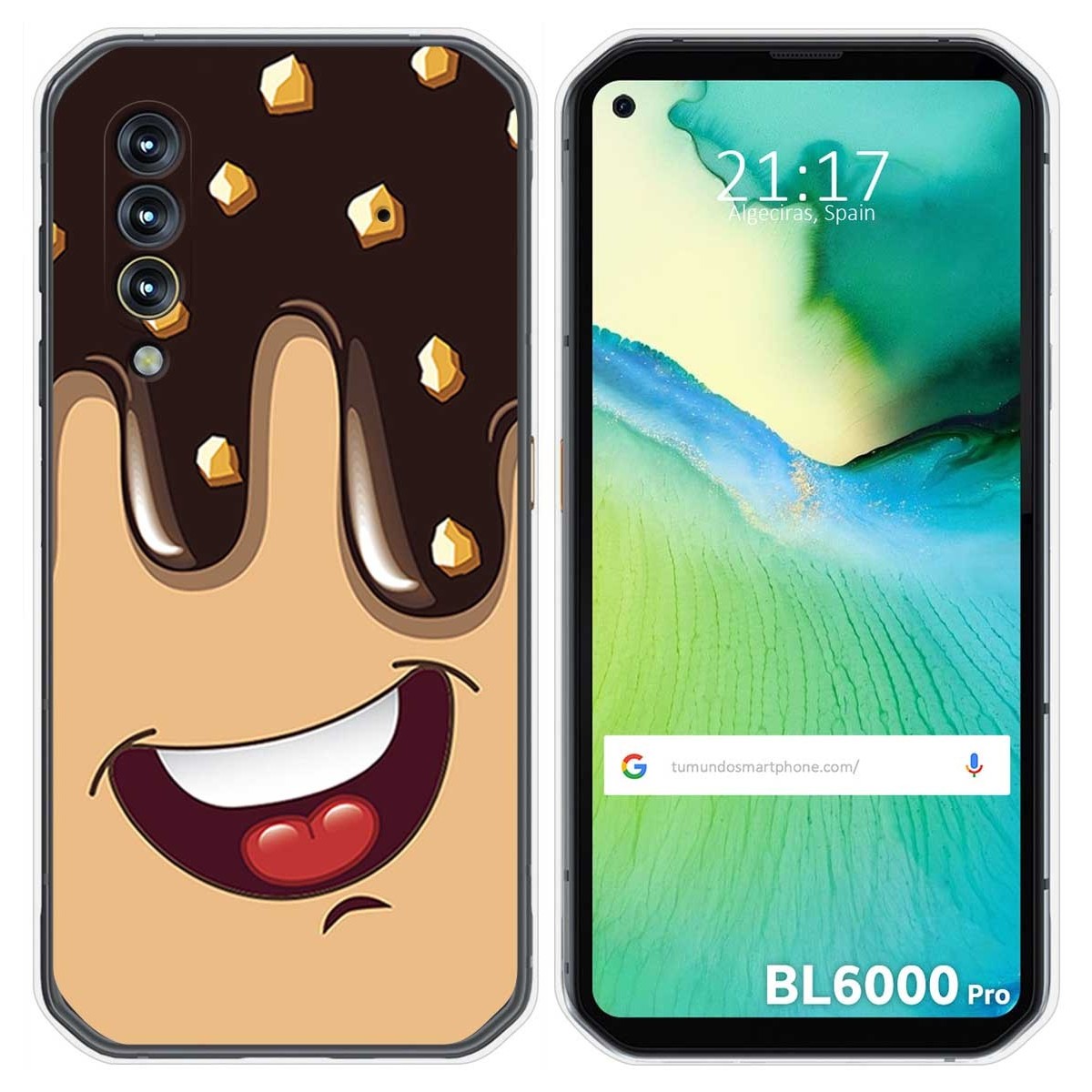 Funda Gel Tpu para Blackview BL6000 Pro diseño Helado Chocolate Dibujos