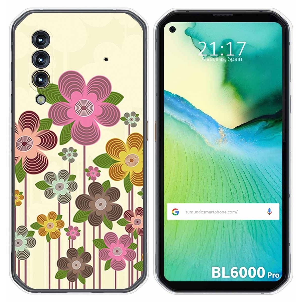 Funda Gel Tpu para Blackview BL6000 Pro diseño Primavera En Flor Dibujos