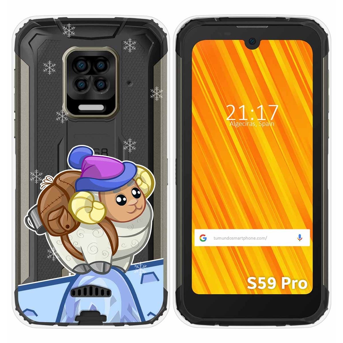 Funda Gel Transparente para Doogee S59 Pro diseño Cabra Dibujos