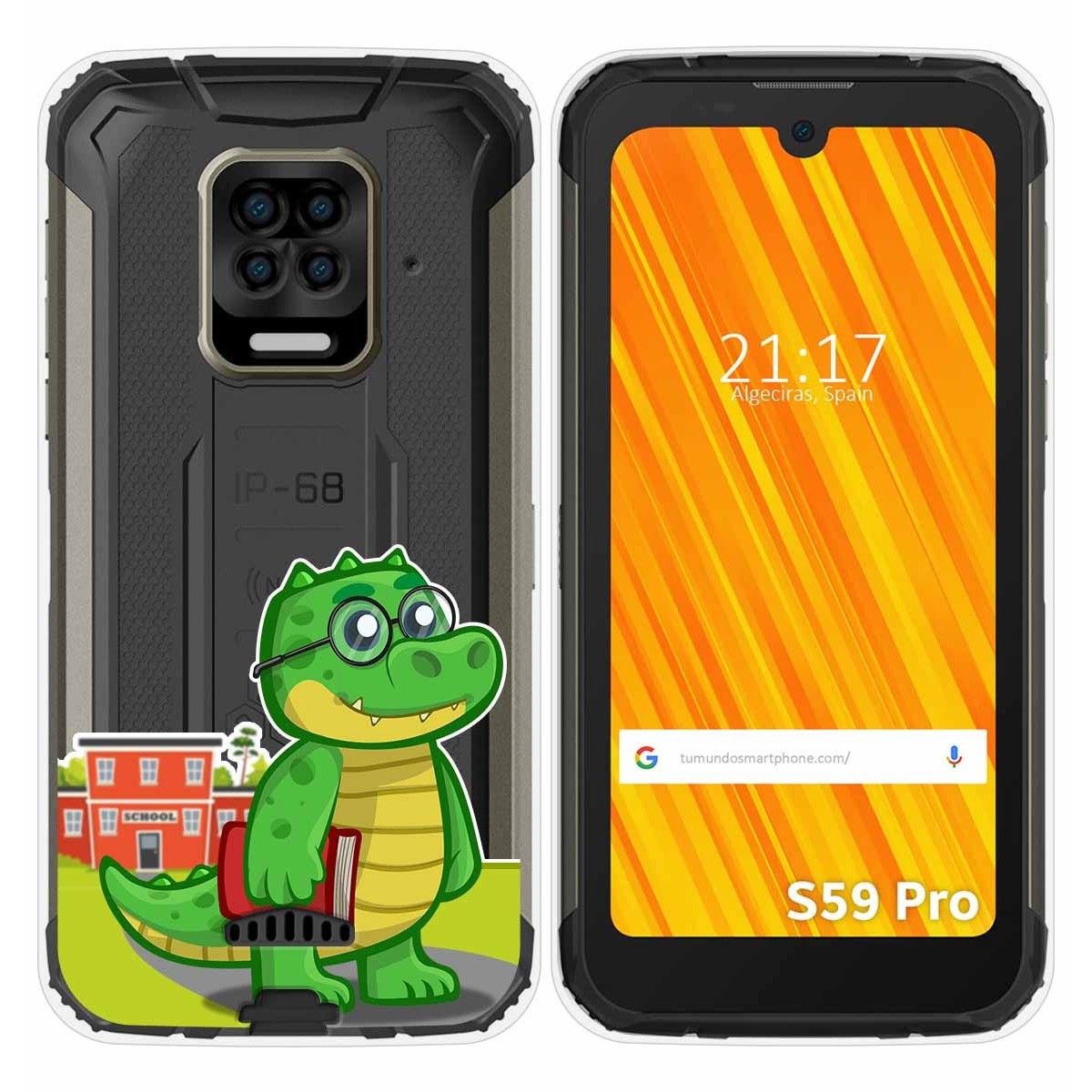 Funda Gel Transparente para Doogee S59 Pro diseño Coco Dibujos