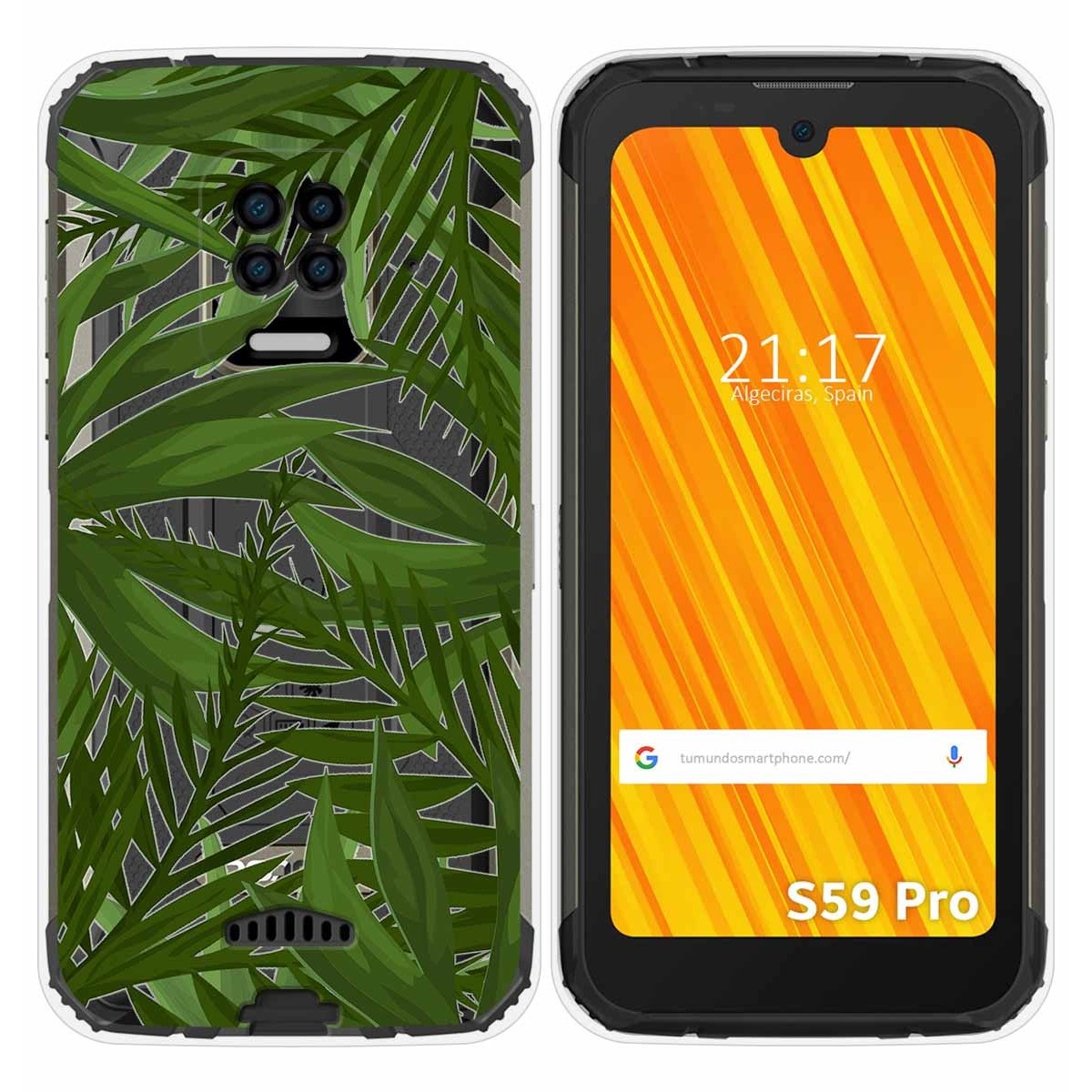 Funda Gel Transparente para Doogee S59 Pro diseño Jungla Dibujos