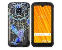 Funda Gel Transparente para Doogee S59 Pro diseño Plumas Dibujos