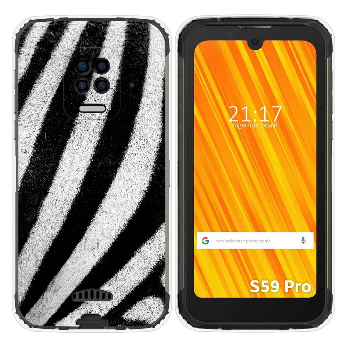Funda Gel Tpu para Doogee S59 Pro diseño Animal 02 Dibujos