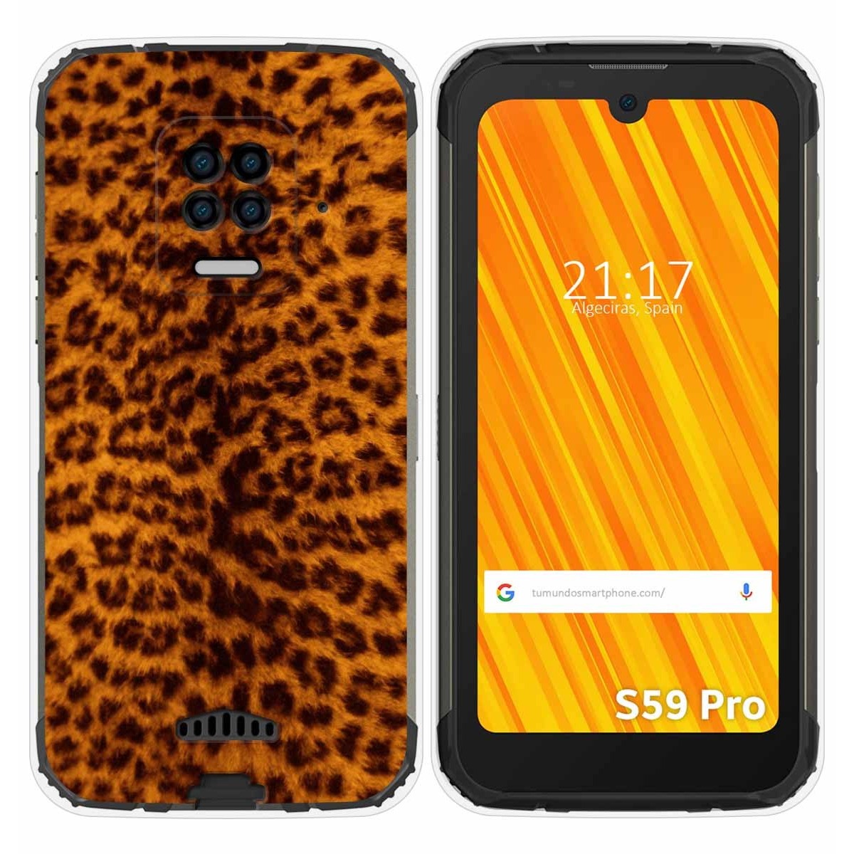 Funda Gel Tpu para Doogee S59 Pro diseño Animal 03 Dibujos