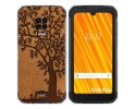 Funda Gel Tpu para Doogee S59 Pro diseño Cuero 03 Dibujos