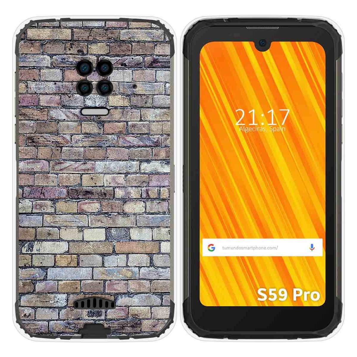 Funda Gel Tpu para Doogee S59 Pro diseño Ladrillo 02 Dibujos