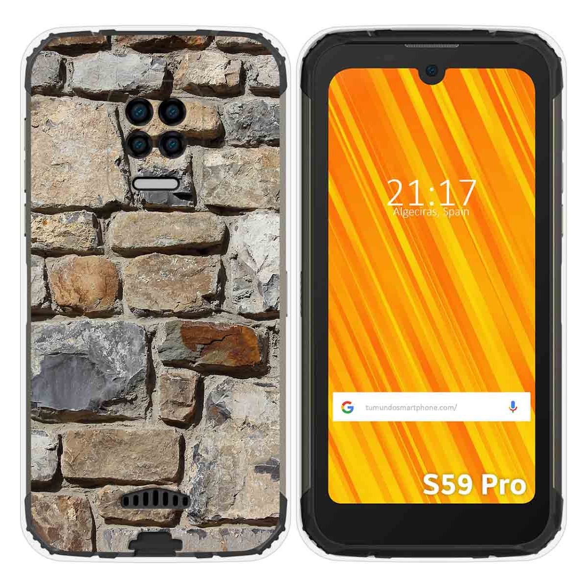 Funda Gel Tpu para Doogee S59 Pro diseño Ladrillo 03 Dibujos