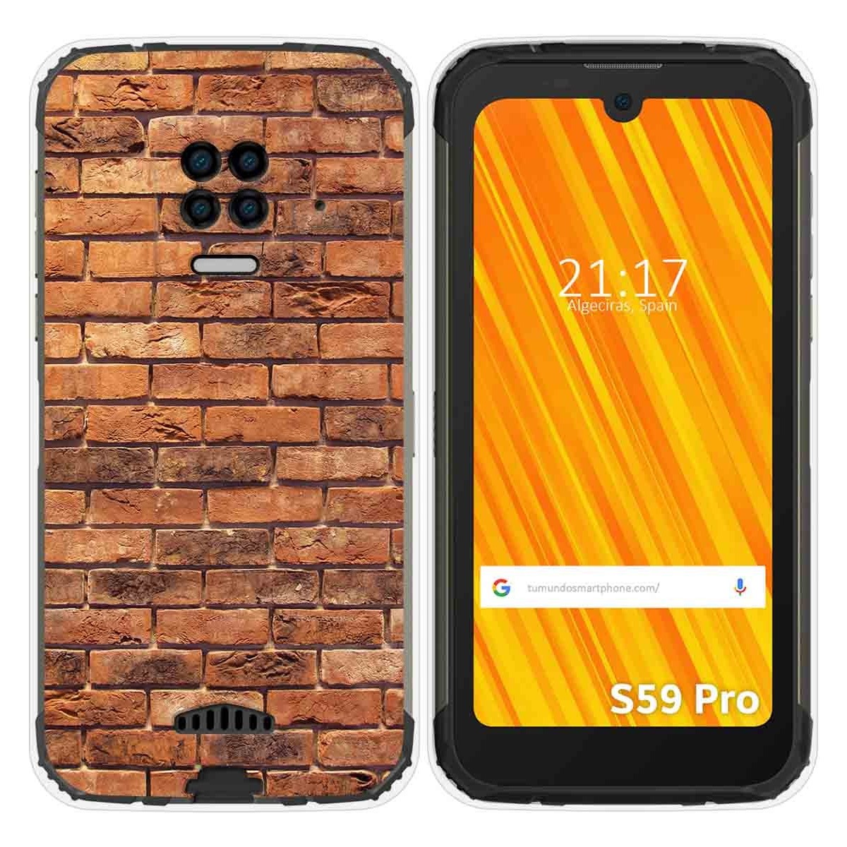 Funda Gel Tpu para Doogee S59 Pro diseño Ladrillo 04 Dibujos