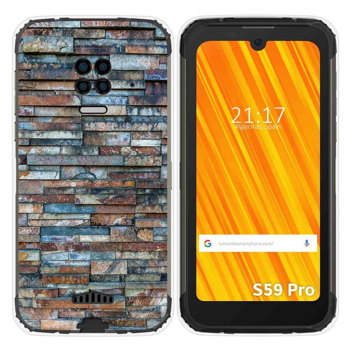 Funda Gel Tpu para Doogee S59 Pro diseño Ladrillo 05 Dibujos