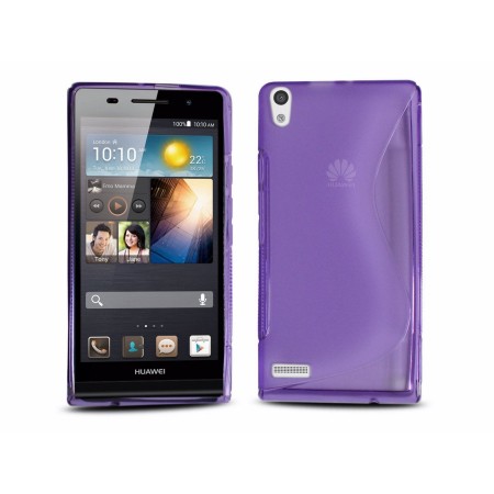 Funda Gel Tpu Huawei Ascend P6 S Line Color Morada