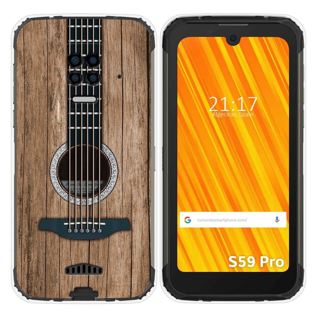 Funda Gel Tpu para Doogee S59 Pro diseño Madera 11 Dibujos