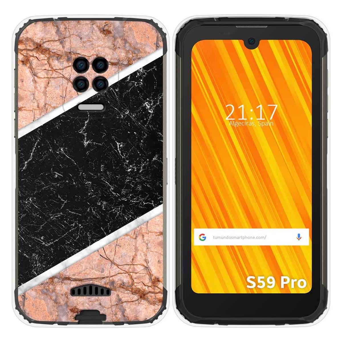 Funda Gel Tpu para Doogee S59 Pro diseño Mármol 07 Dibujos
