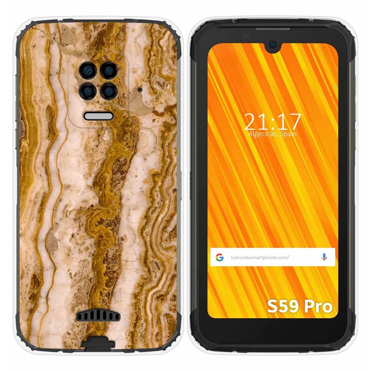Funda Gel Tpu para Doogee S59 Pro diseño Mármol 10 Dibujos