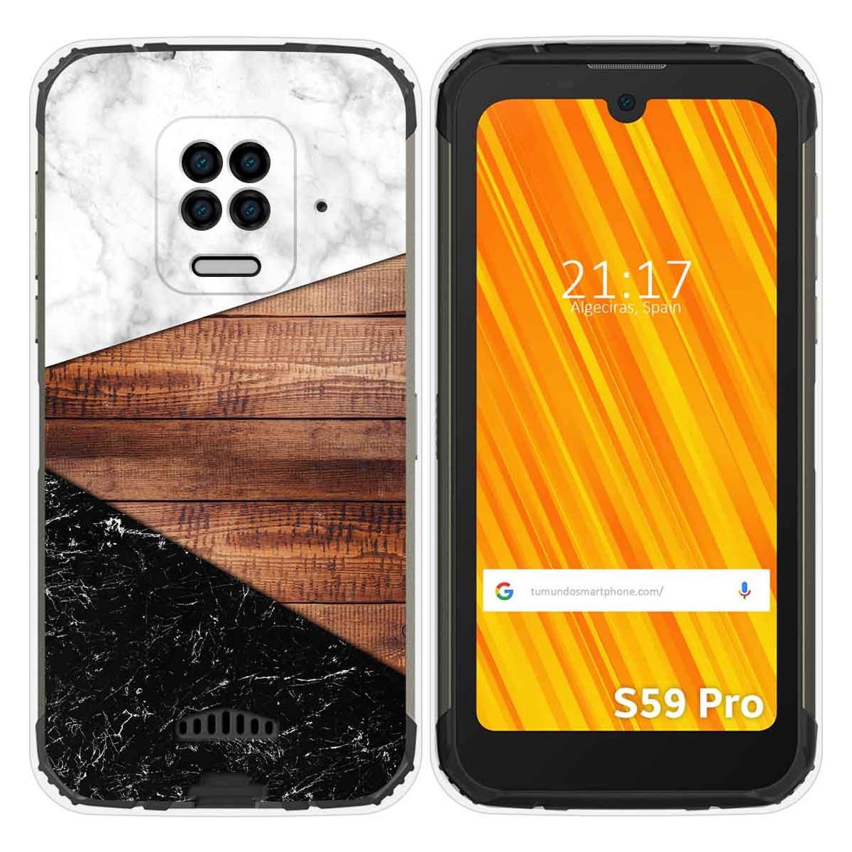 Funda Gel Tpu para Doogee S59 Pro diseño Mármol 11 Dibujos