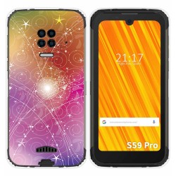 Funda Gel Tpu para Doogee S59 Pro diseño Abstracto Dibujos