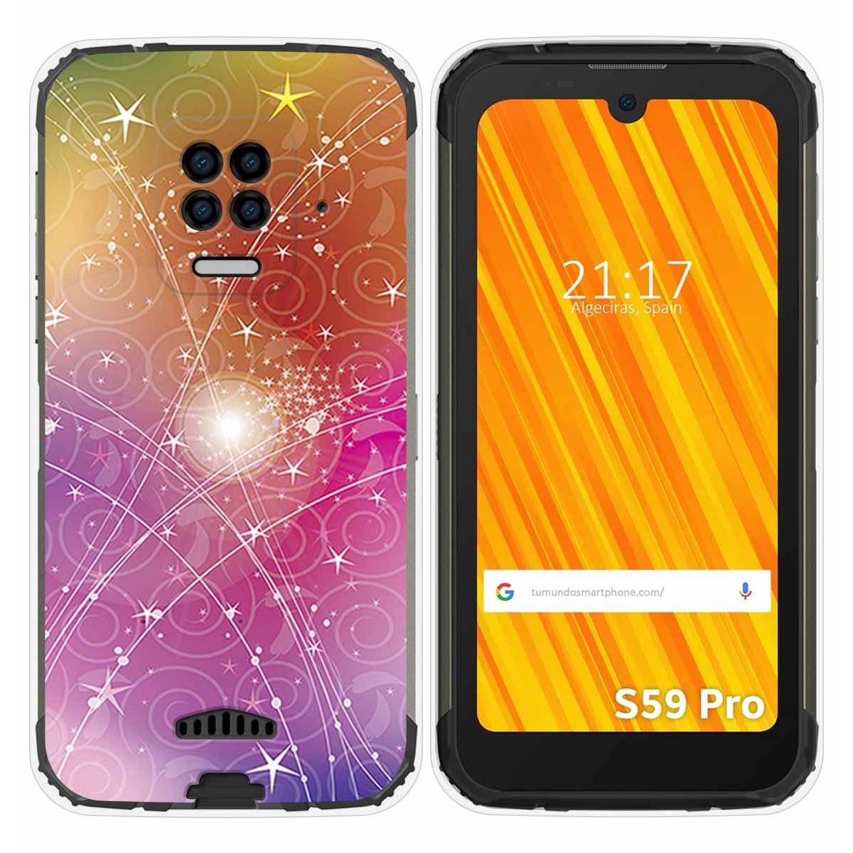 Funda Gel Tpu para Doogee S59 Pro diseño Abstracto Dibujos