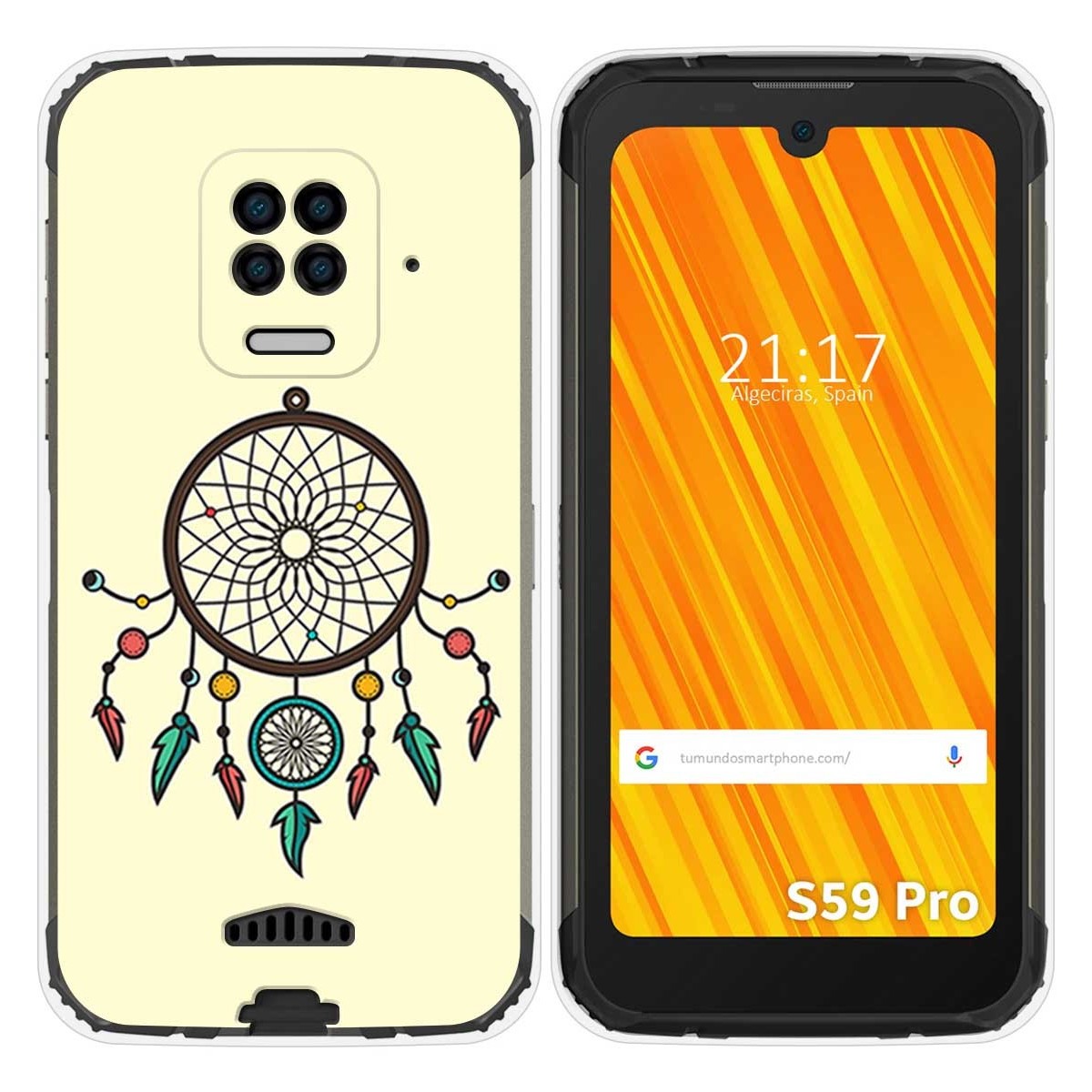 Funda Gel Tpu para Doogee S59 Pro diseño Atrapasueños Dibujos
