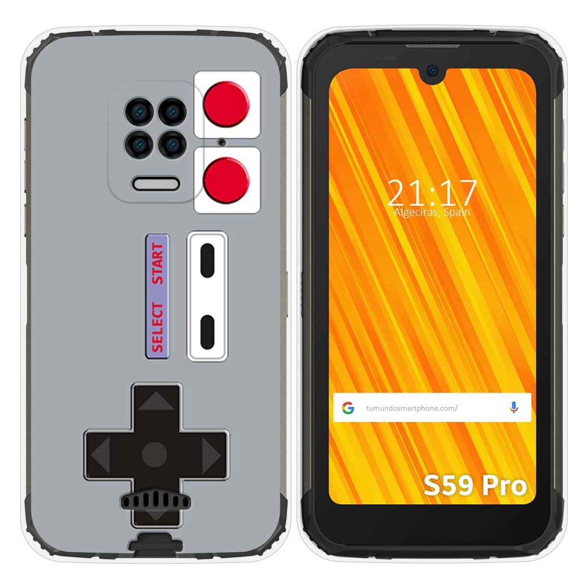 Funda Gel Tpu para Doogee S59 Pro diseño Consola Dibujos