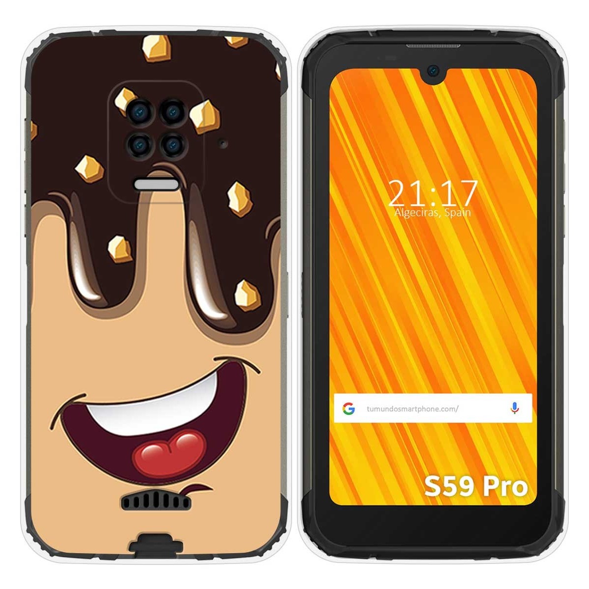 Funda Gel Tpu para Doogee S59 Pro diseño Helado Chocolate Dibujos