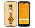 Funda Gel Tpu para Doogee S59 Pro diseño Jirafa Dibujos