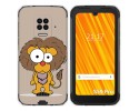 Funda Gel Tpu para Doogee S59 Pro diseño Leon Dibujos