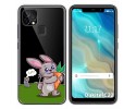 Funda Gel Transparente para Oukitel C22 diseño Conejo Dibujos