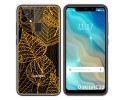 Funda Gel Transparente para Oukitel C22 diseño Hojas Dibujos