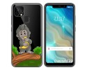 Funda Gel Transparente para Oukitel C22 diseño Mono Dibujos