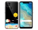 Funda Gel Transparente para Oukitel C22 diseño Playa Dibujos