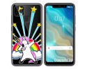 Funda Gel Transparente para Oukitel C22 diseño Unicornio Dibujos