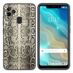 Funda Gel Tpu para Oukitel C22 diseño Animal 01 Dibujos