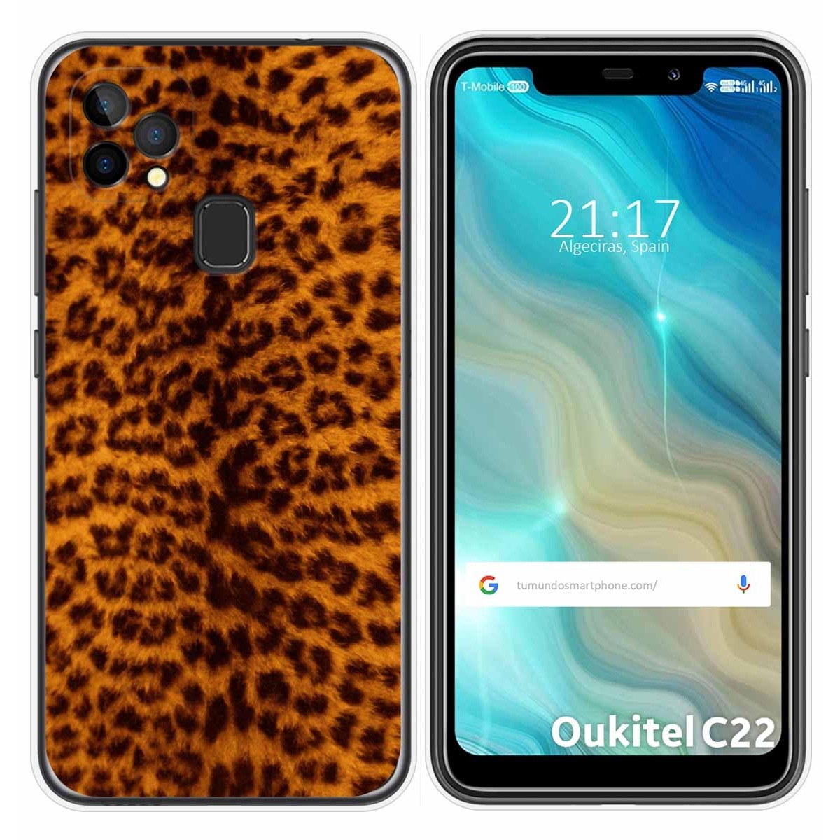 Funda Gel Tpu para Oukitel C22 diseño Animal 03 Dibujos