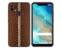 Funda Gel Tpu para Oukitel C22 diseño Cuero 01 Dibujos