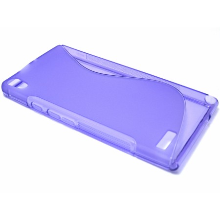 Funda Gel Tpu Huawei Ascend P6 S Line Color Morada