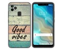 Funda Gel Tpu para Oukitel C22 diseño Madera 01 Dibujos