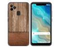 Funda Gel Tpu para Oukitel C22 diseño Madera 09 Dibujos
